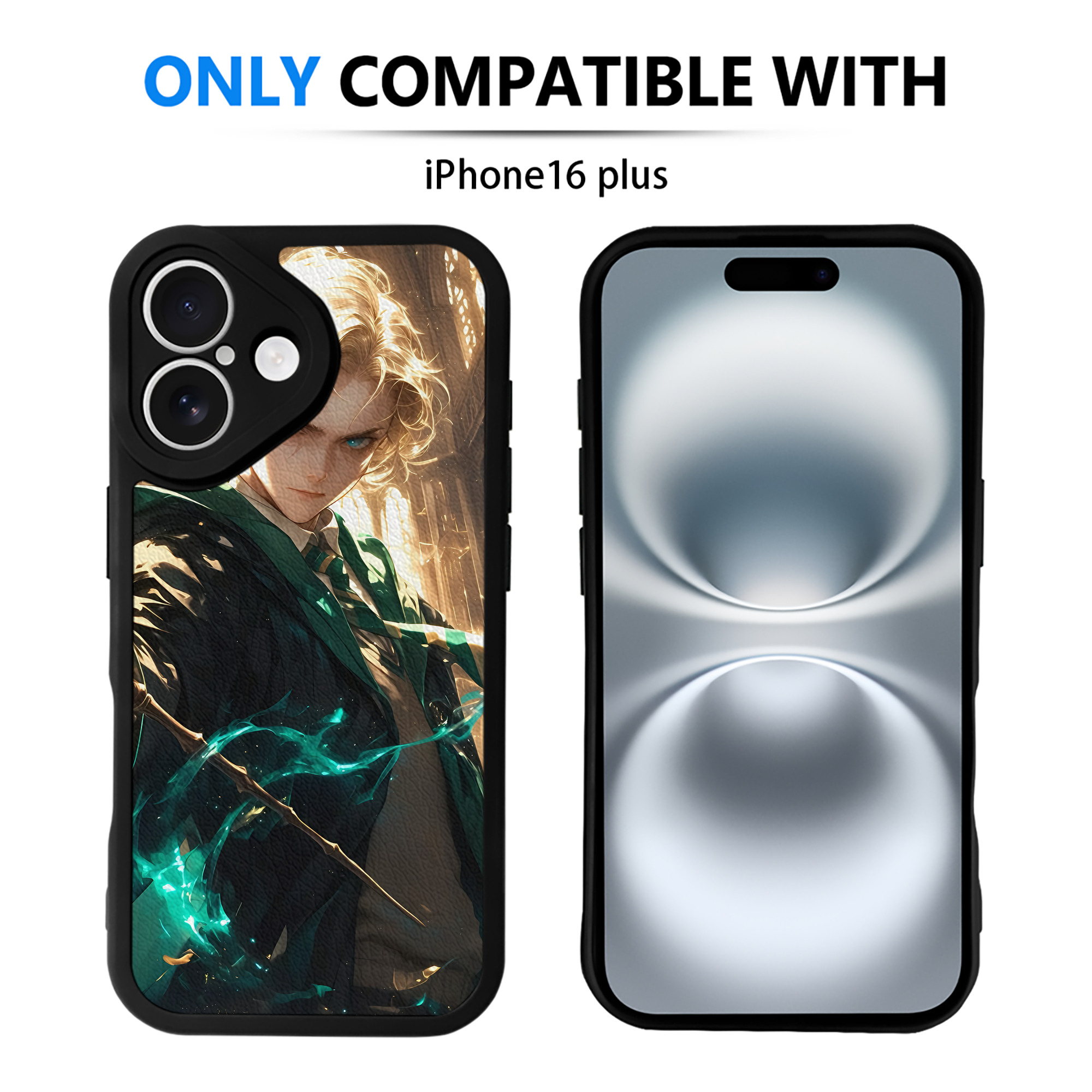 （画像用） Harry Potter ハリー・ポッターシリーズ 【iPhone 16シリーズ対応】シリコンスマホケース（レザー調） 材質：シリコン